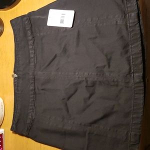 Free people black denim skirt